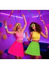 Neon Yeşil Hawaii Parti Eteği 40 cm