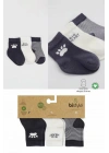 NessiWorld 3Lü Penye Soket Çorap BS10110 Antrasit