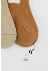 NessiWorld Bear Penye Soket Çorap 2Li BS10116 Bej