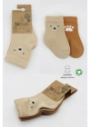 NessiWorld Bear Penye Soket Çorap 2Li BS10116 Bej
