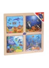 ONY-343/344/345/346 Ahşap Eğitici 4lü Puzzle -Onyıl