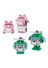 POLI MRT-674 Robocar Poli Mini Transforming Kasabanın Kurtarma Araçları 4lü Set