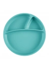 Porsiyon Vakum Tabanlı Silikon Tabak Aqua Green