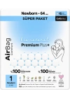 Premium Plus Airbag Comfort Bebek Bezi 1 Beden 64 Adet