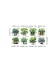 Saksılı Çiçek Tasarımlı 8li Sticker MC-480A