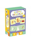 Sevimli Hayvanlar Eğitici Eşleştirme Puzzle 36 Parça