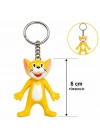 Sevimli Sarı Kedi Figürlü Anahtarlık 6 Cm