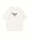 Thousand Ön Arka Baskılı Oversize Bisiklet Yaka T-shirt - Beyaz