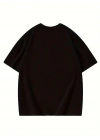 Thousand Ön Arka Baskılı Oversize Bisiklet Yaka T-shirt - Siyah