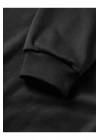 Üç İplik kapüşonlu 10 Kasıma Özel SweatShirt - Siyah