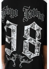 Unisex Baskılı Oversize T-Shirt - Siyah