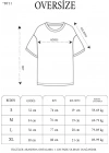 Unisex Bisiklet Yaka Baskılı Oversize T-Shirt - Siyah