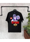 Unisex Bisiklet Yaka Kısa Kol Baskılı Çocuk T-Shirt - Siyah