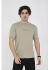 Unisex Bisiklet Yaka Slim fit T-Shirt- Açık Yeşil
