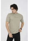 Unisex Bisiklet Yaka Slim fit T-Shirt- Açık Yeşil