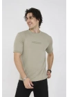 Unisex Bisiklet Yaka Slim fit T-Shirt- Açık Yeşil
