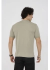 Unisex Bisiklet Yaka Slim fit T-Shirt- Açık Yeşil