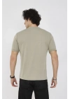 Unisex Bisiklet Yaka Slim fit T-Shirt- Açık Yeşil