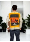 Unisex Bisiklet Yaka Uzun Kollu T-Shirt - Beyaz