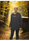 Unisex Bisiklet Yaka Uzun Kollu T-Shirt - Siyah