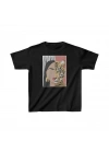 Unisex Çocuk Baskılı T-Shirt - Siyah