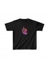 Unisex Çocuk Baskılı T-Shirt - Siyah