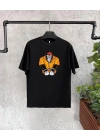 Unisex Çocuk Baskılı T-Shirt - Siyah