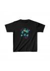 Unisex Çocuk Baskılı T-Shirt - Siyah