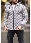 Unisex Kapüşonlu İçi Astarlı Yağmurluk - Gri