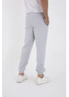 Unisex Kışlık Üç İplik Lastikli Eşofman Pantolon - Gri