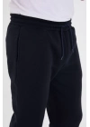 Unisex Kışlık Üç İplik Lastikli Eşofman Pantolon - Lacivert