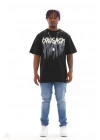 Unisex Oversize Kolye Dahil T-Shirt - Siyah