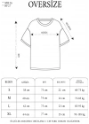 Unisex Taş Desenli Oversize T-Shirt - Siyah
