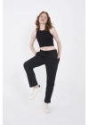 Unisex Üç İplik Basic Eşofman Pantolon - Antrasit
