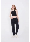 Unisex Üç İplik Basic Eşofman Pantolon - Lacivert