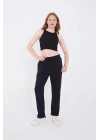 Unisex Üç İplik Basic Eşofman Pantolon - Lacivert
