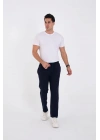 Unisex Üç İplik Basic Eşofman Pantolon - Lacivert