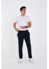 Unisex Üç İplik Basic Eşofman Pantolon - Lacivert