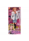 WG-66770 Parlak Elbiseli Ceketli Bebek 29 cm -Vardem