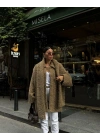 Yün Cıkartılabilen Atkılı ,Kaban İkili Takım- Kahve