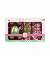 02169 Metal Oyuncak Çay Takımı 15 Parça -