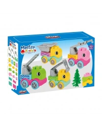 03 607 MASTER BLOKLAR İNŞAAT KAMYONLARI SETİ