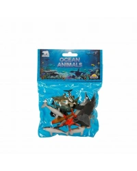 0704 Okyanus Hayvanları Poşetli Hayvan Oyun Seti