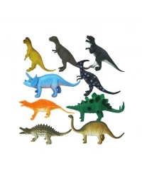 0714 Dinozorların Dünyası Poşetli 9lu Hayvan Oyun Seti