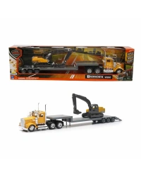 1:43 Long Haul Kenworth Taşıyıcı Tır ve Ekskavatör