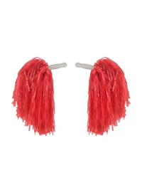 1 Çift ( 2 Adet ) Kırmızı Renk 23 Nisan Gösteri Ponponu