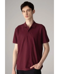 %100 Pamuk Regular Fit Polo Yaka Kısa Kollu Basic Düz Pike Kumaş Tişört C1293AX24SP