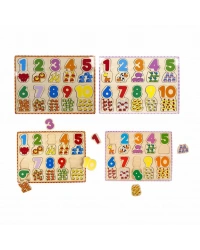 1006609  Tahta   Bultak Rakamlar Hayvanlı