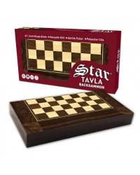 1020180 Star Polyester Ceviz Tavla (Büyük)