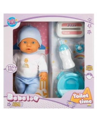 1030141 Sesli Tuvalet Zamanı Bebek Seti 32 cm -NessiWorld